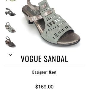 Leather heeled Naot sandals